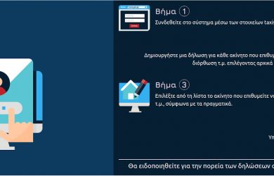 Εφαρμογή για την ηλεκτρονική υποβολή δήλωσης τετραγωνικών ακινήτων
